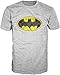 Batman Brushed Logo Heathered T-Shirt
