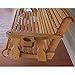 Amish Heavy Duty 800 Lb Roll Back 4ft. Treated Porch Swing With Cupholders - Cedar Stain