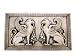 Gothic Twin Griffin Bas Relief Wall Hanging Plaque Gryphon