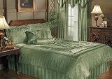 7PC SAGE KING TULIP PATCHWORK BED IN A BAG COMFORTER