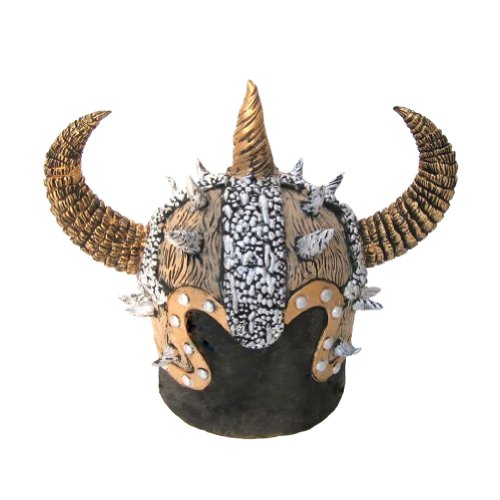 Halloween 2010 Deluxe Latex Viking Helmet (Style A) Halloween Viking Costume Accessories