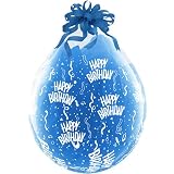 Mayflower Balloons 6082 18 Inch Birthday-A-Round Clear Latex Pack Of 50