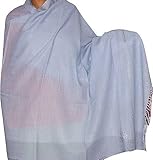 IMAGE OF Embroidered Wool Shawl Wrap 80 x 40 inches (ebs218)