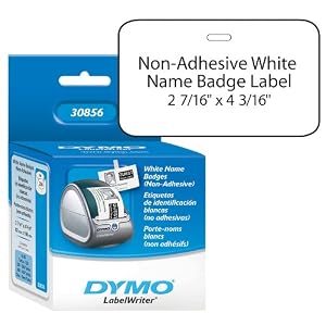 Dymo Star 30856 White Name Badge Non-Ad