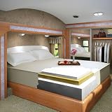 13 Inch Queen Size Accu-Gold 5.3 Visco Elastic Memory Foam Mattress Bed Sleep System