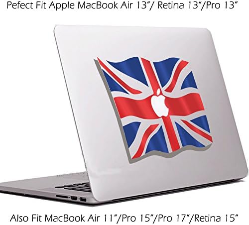 Floating Retro UK England British Flag-AnKey Removable Vinyl Decals Stickers Skin Part Case For Apple MacBook White/Air/Pro/Retina 11"/13"/15"/17"/iPad/Laptop/Tablet/Window/Wall/Car/Desk/Book Surfaces
