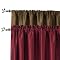 Classic Home Faux-Silk Window Collection - Warm Tones