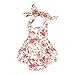 D.LIN Baby Girl's Ruffles Romper Dresses Summer Clothing