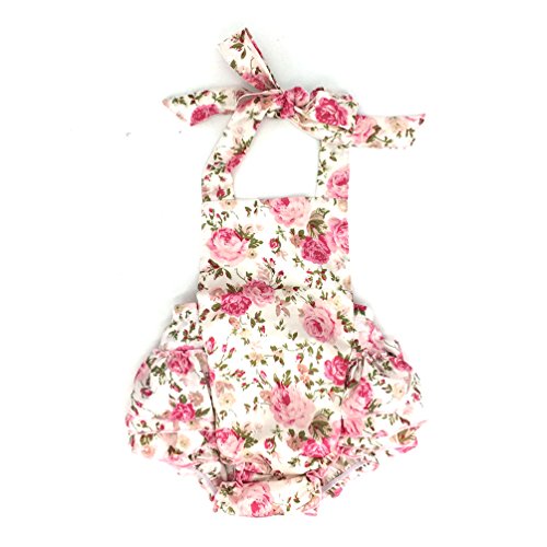 D.LIN Baby Girl's Ruffles Romper Dresses Summer Clothing