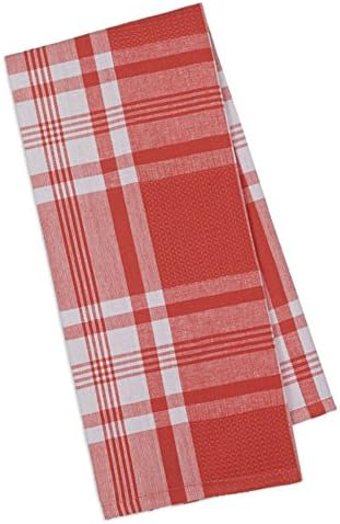 Kitchen Dish Towel Set Includes 4 Dishtowels ~ Ultra Absorbent and Trendy Designs ~ FREE BONUS! 3 Narrow Silicone Spatulas in Bright Colors