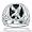 Mens Onyx Sterling Silver Eagle Ring
