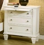 Coaster Classic Nightstand in White