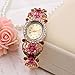 Wrist Watch for Female Flower Gold Bangle Wrap Watch