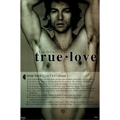 Canvas+Gallery+Wrap+True+Love%2C+Hot+Shirtless+Guy%2C+Definition+Humor%2C+Photo+Print+Poster+-+24x36+by+Rich+and+Framous