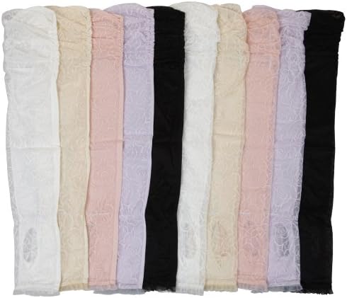 Warmen Elbow Long Sexy Lace Uv Protection Sun Block Dressing Driving Wedding Bridal Gloves Sleeves