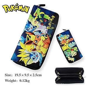 LSQTOP@ High-grade pokemon pokemon pikachu zipper wallet Super cute anime accessories