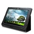 GreatShield Leather Premium Flip Stand Protective Folio Case for ASUS Transformer Pad Infinity TF700 Tablet - (Black)
