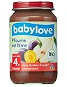 Babylove Pflaume mit Birne, 6er Pack (6 x 190 g) - Bio
