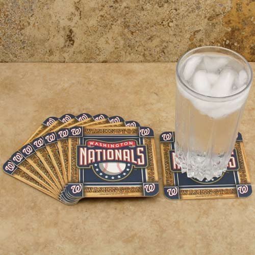 Washington Nationals 8-Pack Absorbent PaperKraft Coasters