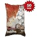 BOLSIUS 103630519700 Tealight, Paraffin Wax, White, Pack of 50 8 Hour Tealights
