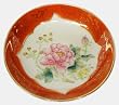 Classical Chinese porcelain sauce dish - hand painted peony design, set of 4