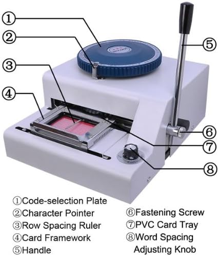 Embossing Manual Machinery for PVC Cards