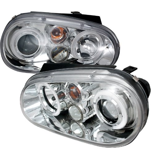 Volkswagon Golf MK4 Dual Halo Chrome Projector Headlights On Sale