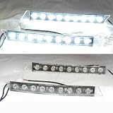 9-Led Daytime Running Light Driving Fog Light Fit Audi Acura Bmw Infiniti Lexus Porsche Mercedes