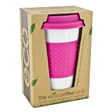 Smart Planet EC-7NBH 12-Ounce Porcelain Eco Cup, Honeysuckle