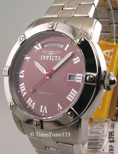 MENS INVICTA STEEL SPORT 10 ATM DAY DATE NEW WATCH 5258