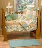 Step By Step Geo Circle 4 Piece Crib Set, Green