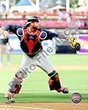 Brian McCann Atlanta Braves Catching Action 8x10 Photo