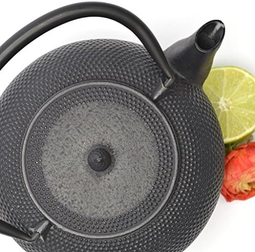 Roji - Real Japanese Tetsubin Cast Iron Teapot - High Quality 20 Ounce Serving Pot to Impress Guests
