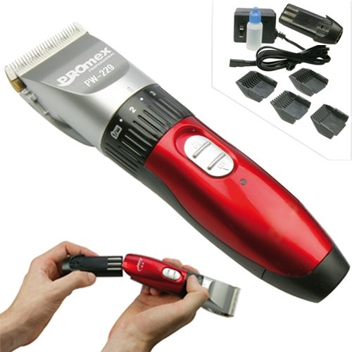 Tondeuse à cheveux professionnelle sans fil – Rouge
