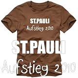 ST.PAULI Aufstieg 2010 Fußball T-Shirt braun S M L XL XXL
