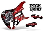 Rock Band Guitar Skin, Fits Xbox 360 / PS3 (Stratocaster Guitar) Toxicity Red