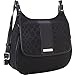 Nine West Split The Difference Messenger Saddle Cross Body, Black/Black/Black, One Size