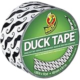 Duck Brand 281026 Printed Duct Tape, Mustaches, 1.88 Inches x 10 Yards, Single Roll