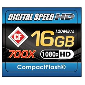 Digital Speed 16GB 700X Professional High Speed 120MB/s Error Free (CF) Memory Card Class 10