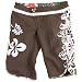 PLUSMINUS Damen BOARDSHORTS GRACE SOLID, dark elephant, M, 57423-101