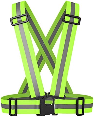 Ma Fang Reflective Vest For Running Cycling Jogging Walking Adjustable Fit For Men And Women Reflective Safety Gear
