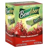 Benefiber Fiber Drink Mix, Cherry Pomegranate, Stick Packs, 24 ea