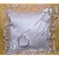 Ringkissen " Eheringe " 20 x 20 cm Wei� sehr sch�n vom Esprito
