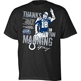 Reebok Indianapolis Colts Peyton Manning Farewell T-Shirt XX Large