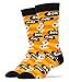 OoohYeah Men's Novelty Funny Crew Cotton Socks (Ghost's Night Out, Mens 10-13)