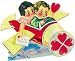 Gallery Graphic Girl and Boy in an Airplane Mechanical Valentine Card
