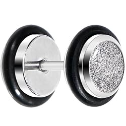 0 Gauge Diamond Dust Glitter Cheater Plug
