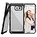 Samsung Galaxy S6 EDGE Case, Rugged/Clear Back Design With Scratch-Proof Finish (Encased® Lifetime Warranty) **New 2016 Release** (Jet Black)