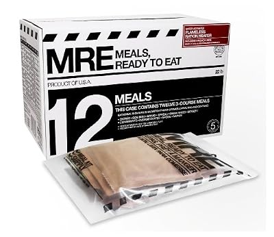 Mre Meals Ready To Eat Premium Case Of 12 Fresh Mre With Heaters Expiry Date Feb 2017 from Meal Kit Supply America MRE