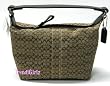 AUTHENTIC COACH SOHO MINI SIGNATURE COSMETIC TOP HANDLE POUCH 40589